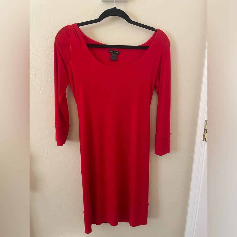 Eva Varro red dress
